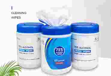 Alcohol Wipes, 75%, 60 per Canister