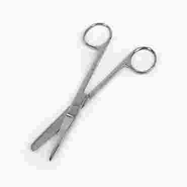 Surgical Dissection Scissors with Sharp Points and Straight Blades