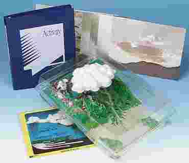 Water Cycle Model with Study Cards for Environmental Science