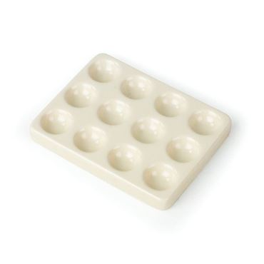 Porcelain White Spot Plate