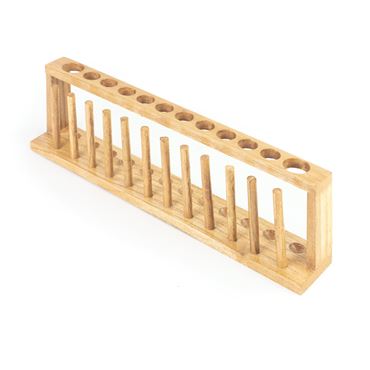 Wooden Test Tube Rack for 12 Tubes