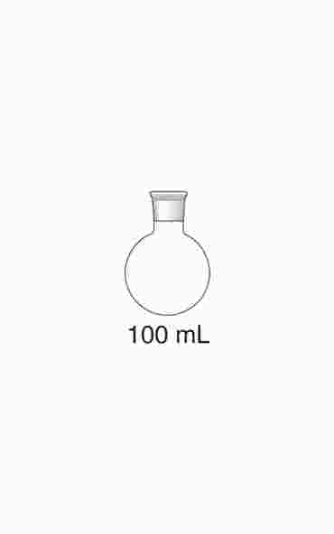 Organic Chemistry Glassware Round Bottom Boiling Flask 100 mL