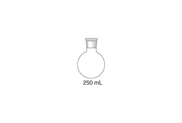 Organic Chemistry Glassware Round Bottom Boiling Flask 250 mL