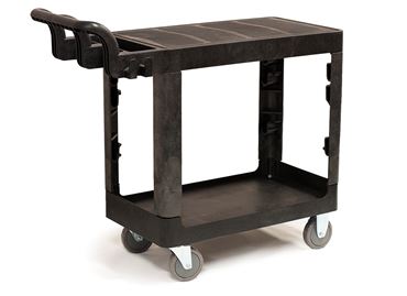 Two-Shelf Polypropylene Cart 39" L x 17-7/8" W x 33-1/4" H