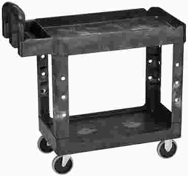 Two-Shelf Polypropylene Cart 39" L x 17-7/8" W x 33-1/4" H