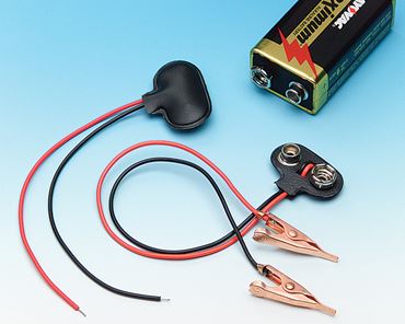 Battery Clips with Wire Leads