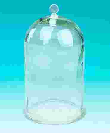 Glass Bell Jar Vacuum Chamber with Molded Glass Knob 13 L