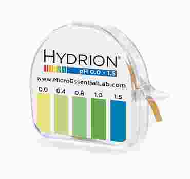 Hydrion Narrow Range pH Test Paper 0.0 to 1.5