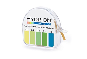 Hydrion Narrow Range pH Test Paper 0.0 to 1.5