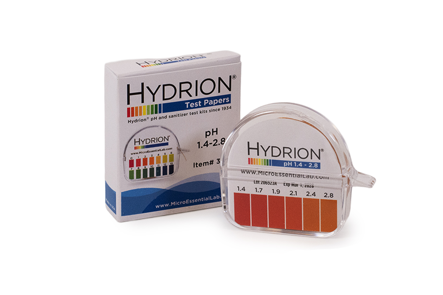 Hydrion Narrow Range pH Test Paper 0.0 to 1.5