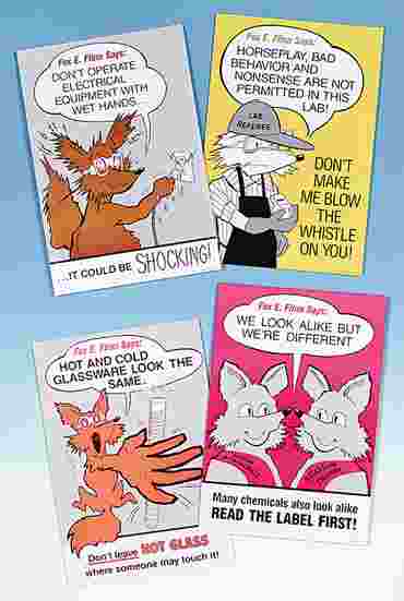 Fox E. Flinn Poster Set for Science Lab Safety