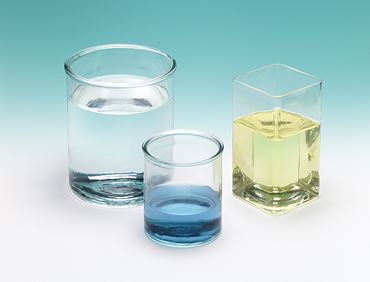 Flint Glass Round Battery Jar 9" D x 12" H