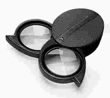 Pocket Folding Magnifying Glass with Double Lens