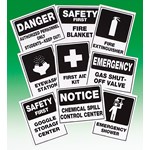 Personal Lab Safety and Emergency Equipment Signs