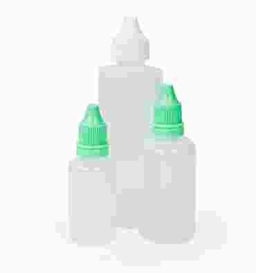 Polyethylene Dropping Bottle with Dropper Plug and Screw-on Cap 30 mL