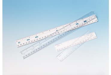 Transparent Ruler with English/Metric 15 cm