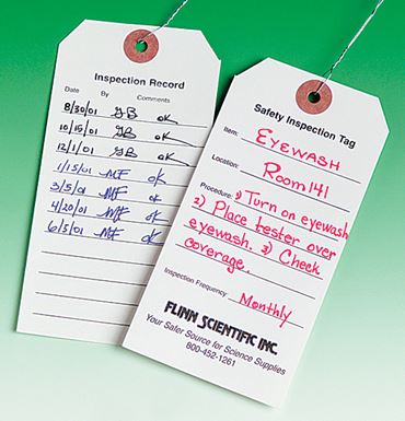 Lab Safety Inspection Tags