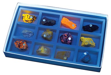 Fluorescent (Short and Long Wave) Mineral Collection for Geology and Earth Science