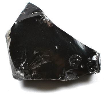 Obsidian, Black and Glassy