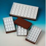 Collection Boxes with Trays (12 Compartments) for Rocks, Minerals and Fossils