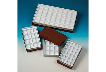 Collection Boxes with Trays (12 Compartments) for Rocks, Minerals and Fossils