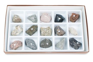 Igneous Rock Collection for Geology and Earth Science