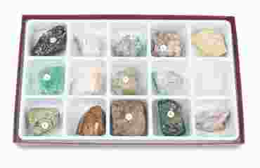 Gem Mineral Collection for Geology and Earth Science