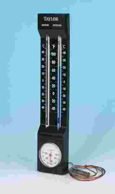 Indoor/Outdoor Thermometer with Hygrometer for Earth Science and Meteorology