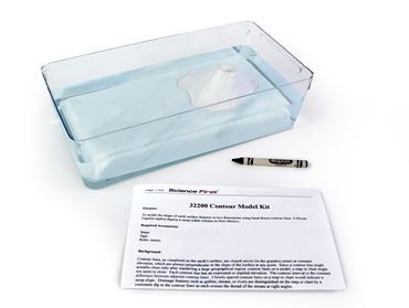 Contour and Topographical Map Model Kit for Earth Science and Geology