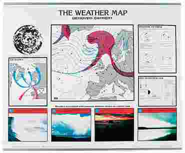 Weather Map Chart for Earth Science and Meteorology
