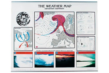 Weather Map Chart for Earth Science and Meteorology