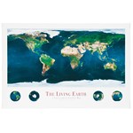 The Living Earth from Space Poster for Earth Science and Geography