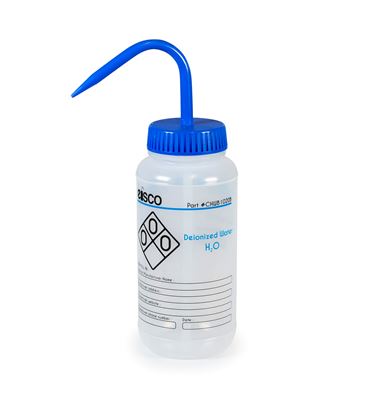 Safety Labeled Wide Mouth Wash Bottle for Soap