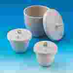 High Form Porcelain Crucible with Cover Economy Choice 10 mL