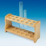 Wooden Double-Row Test Tube Rack for 22 mm Tubes