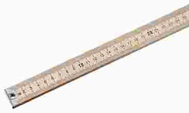 Wooden Meter Stick with English/Metric and Metal Ends