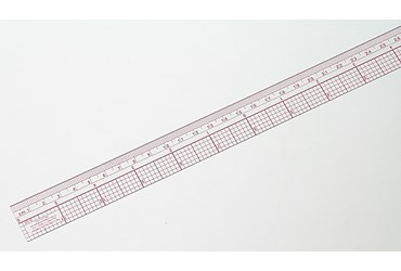 Clear Metric Ruler with Centimeters and Inches