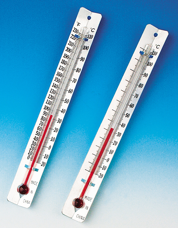 Metal-backed Thermometer, Celsius/Fahrenheit | Flinn Scientific