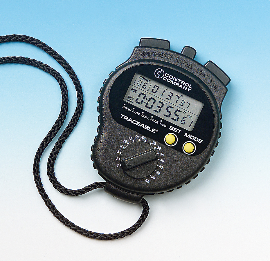 The green digital timer 60 minutes, 1 hour. electronic stopwatch