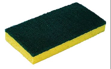Cellulose Sponge with Scrubber Pad