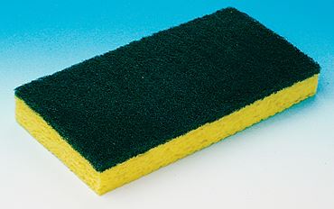 Cellulose Sponge with Scrubber Pad