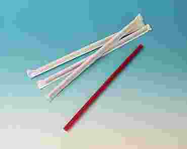 Wrapped Plastic Straws