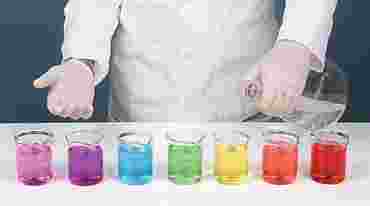 The ROY G BIV Clock Reaction Kinetics Chemistry Demonstration Kit