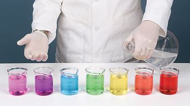 The ROY G BIV Clock Reaction Kinetics Chemistry Demonstration Kit