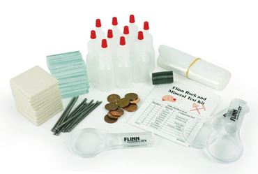 Flinn Rock and Mineral Testing Kit for Geology and Earth Science