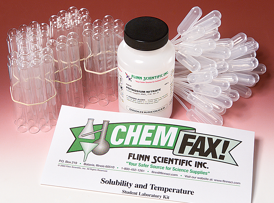 Solubility Matters Measuring The Ksp Of Calcium Iodate Student Solubility And Temperature Student Laboratory Kit