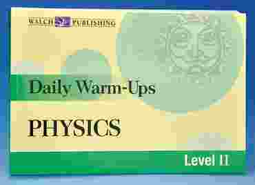 Daily Warm-ups for Physics Activity Book and Lab Manual