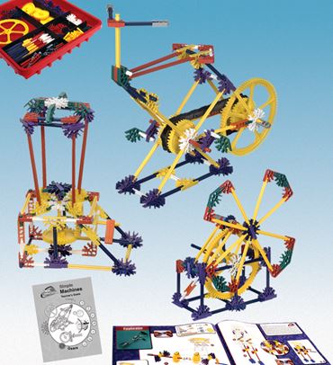 K'NEX Introduction to Simple Machines and Gears Kit for Physical Science and Physics