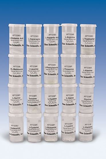 cysteine, cystine, glutamic acid, glutamine, glycine, histidine, isoleucine, leucine, lysine, methionine, phenylalanine, serine, threonine, tryptophan, tyrosine, valine