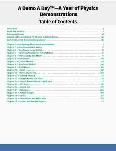 experiments, demonstrations, activities, book, manual, guide